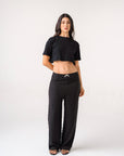 COQUETTE TROUSERS - BLACK